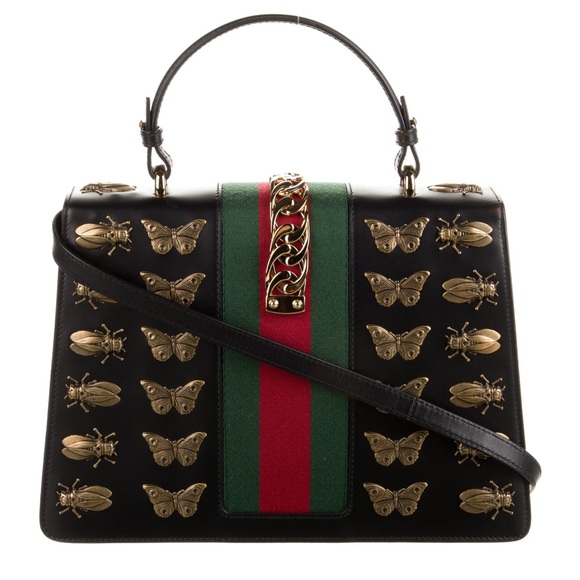 Gucci bug embellished shoulder bag - Picture 4 of 12